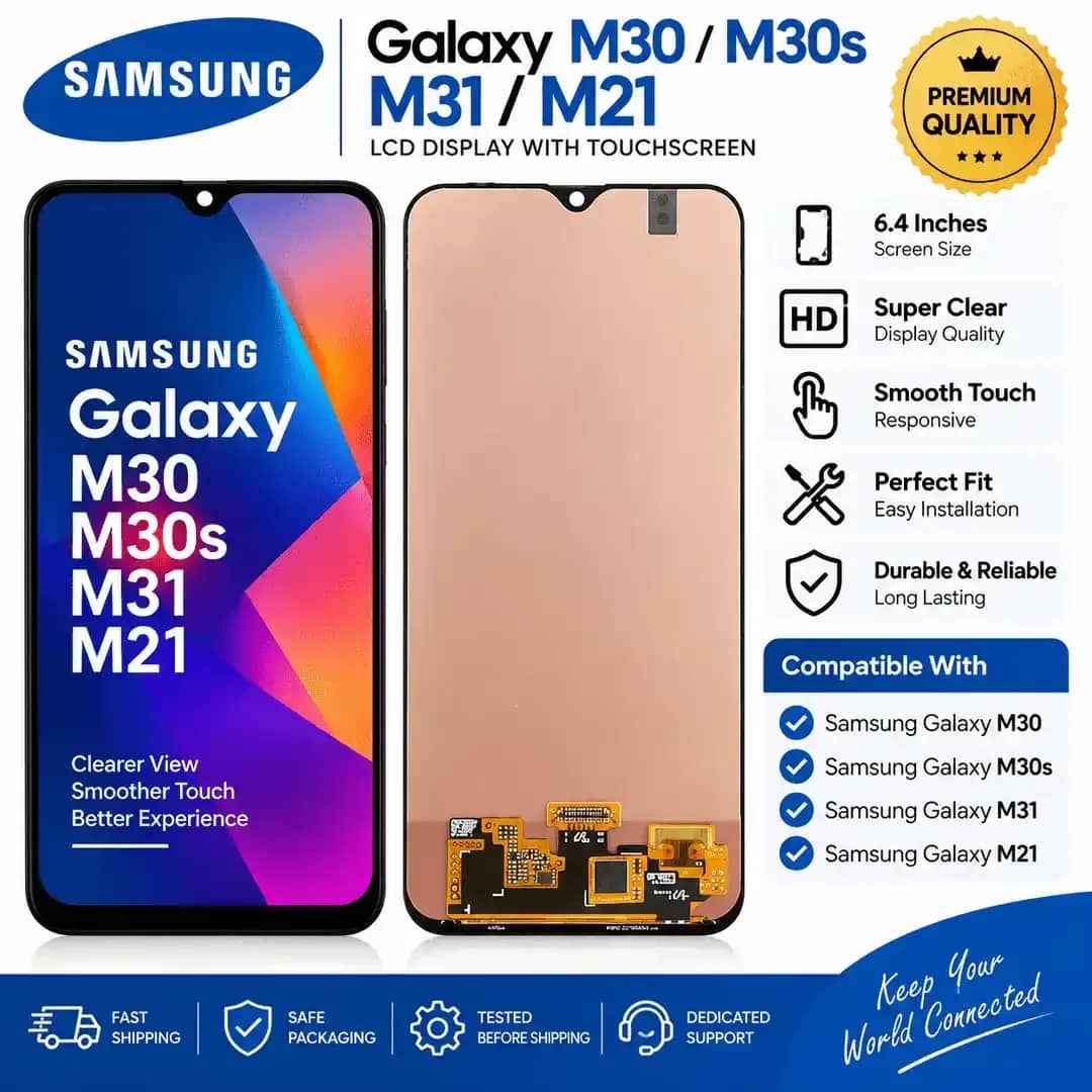 Samsung M30 M30S M31 M21 LCD Display with Touchscreen Samsung - Samsung M30 M30S M31 M21 LCD Display with Touchscreen - Mobile Repair and Software - buy online Bangladesh